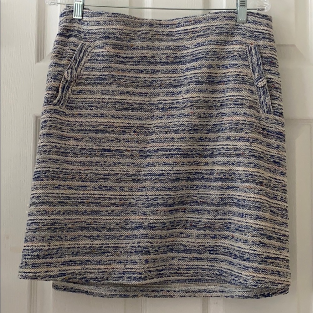 Loft pocketed mini twill skirt